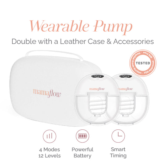 Double Wearable Breast Pump with Case